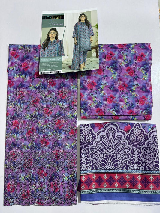 Limelight Bana Doria Chikenkari 3pc