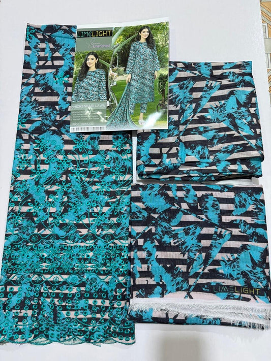 Limelight Bana Doria Chikenkari Lawn 3pc