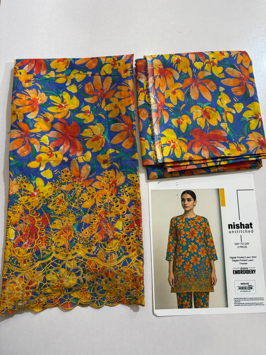 Nishat Chikenkari 2pc