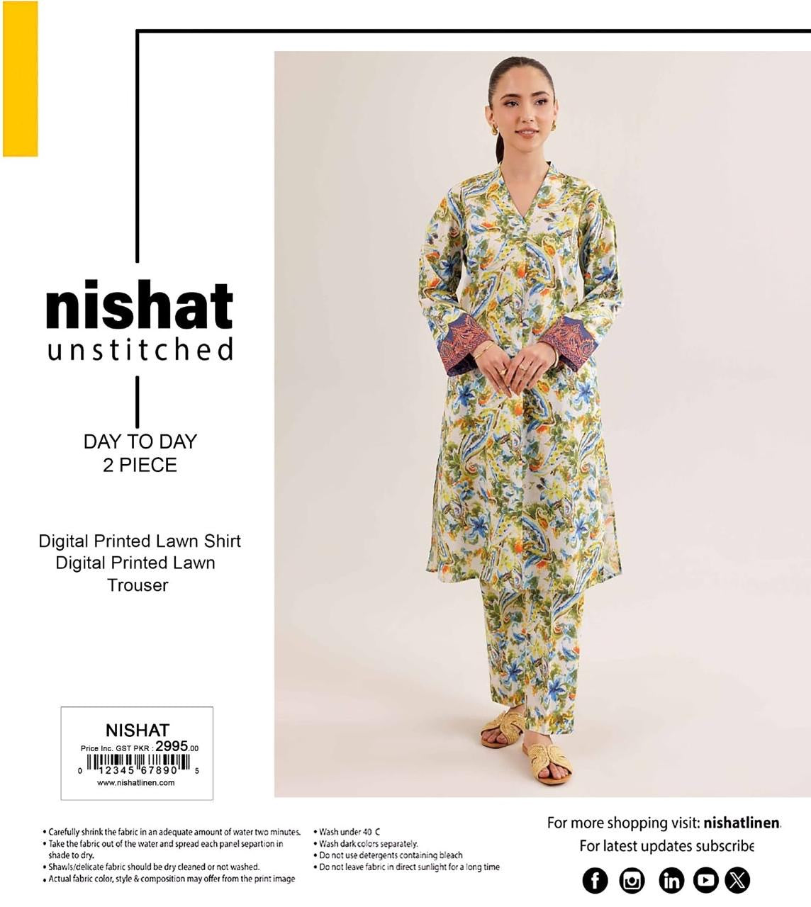 Nishat Lawn 2pc
