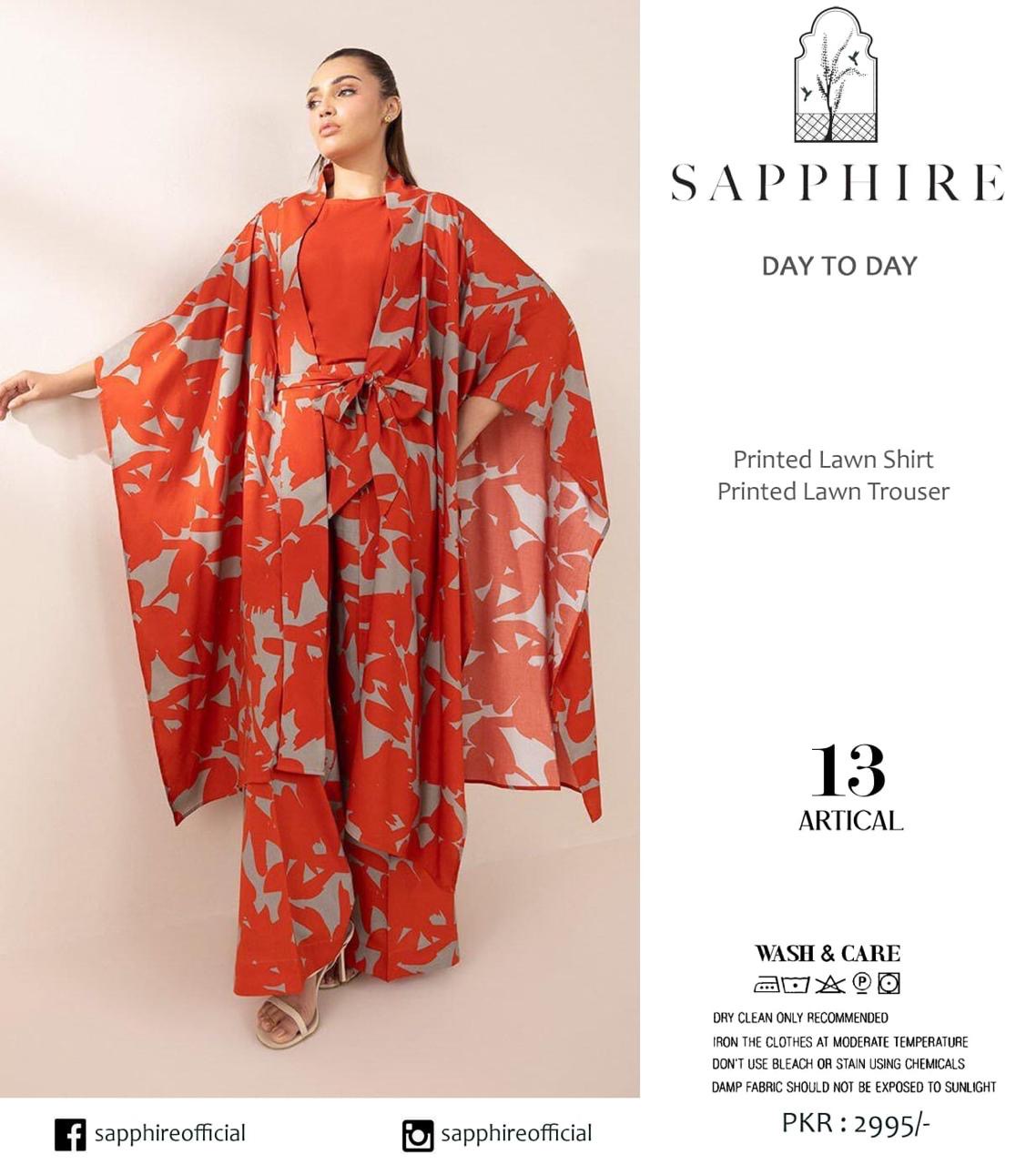Sapphire Alover Lawn 2pc
